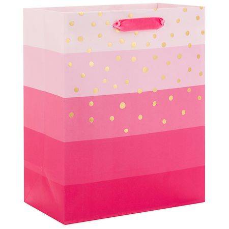 Hallmark Graduations Baby Showers Gift Bag (pink ombre) For Birthdays