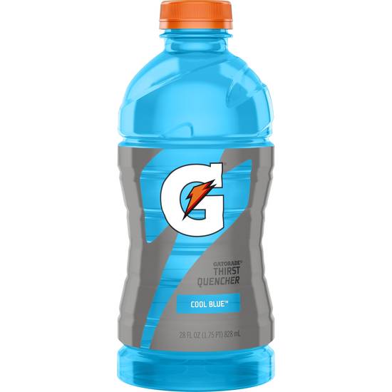 Order Gatorade Thirst Quencher Cool Blue Bottle (28 oz) food online from Rite Aid store, Shawnee on bringmethat.com