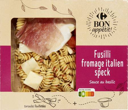 Salade fusili fromage speck CARREFOUR BON APP' - la barquette de 320g