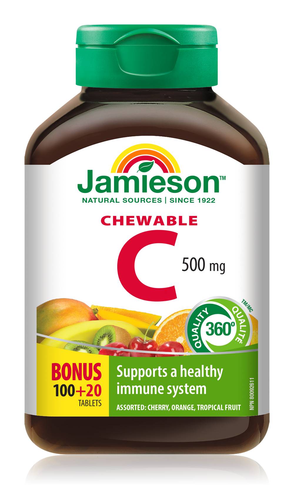 Jamieson Vitamin C Mixed Flavours Tablets 500 mg (130 g)