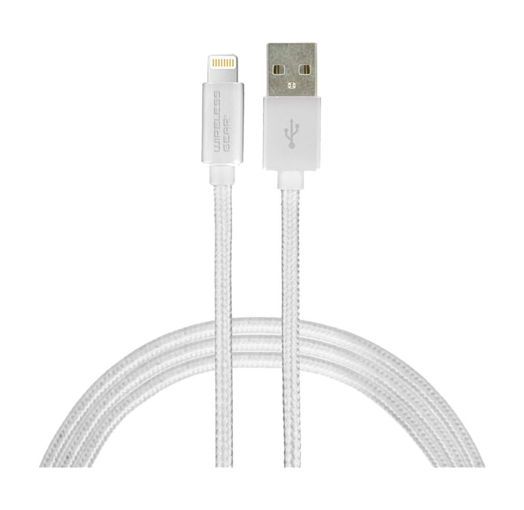 Wireless Gear Lightning Usb Cable, 6 ft, White