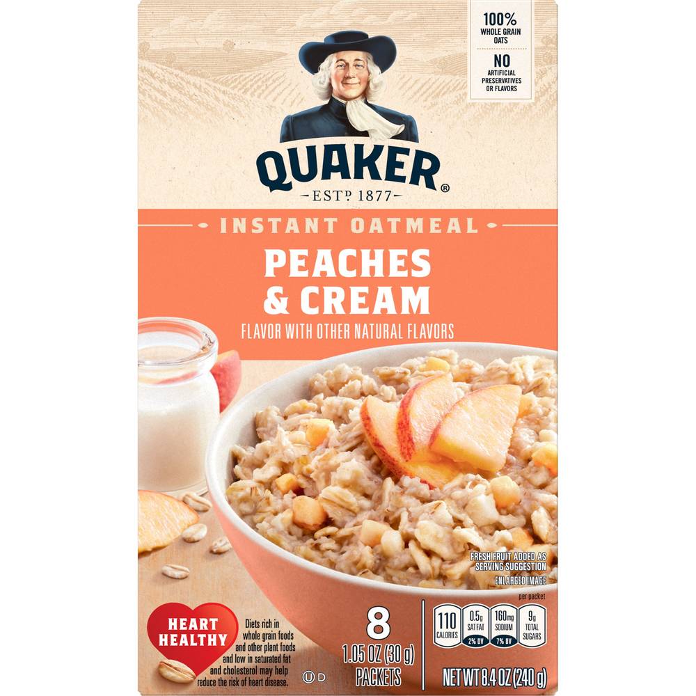 Quaker Instant Oatmeal (peaches-cream)