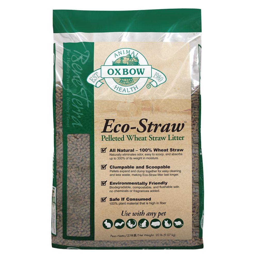 Oxbow Eco-Straw Pelleted Wheat Straw Animal Litter (20 lbs)