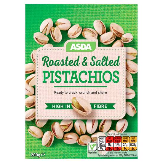 Asda Roasted & Salted Pistachios 200g