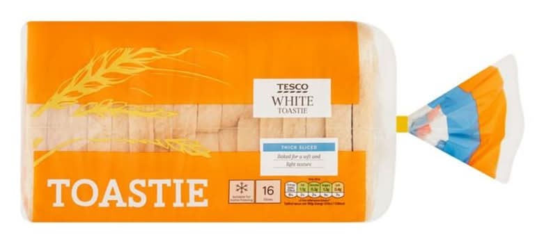 Tesco White Toastie Thick 800g