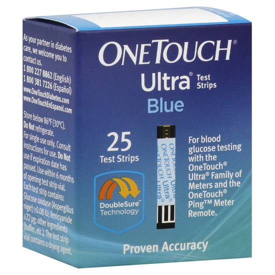 Onetouch Ultra Blue Test Strips (25 ct)