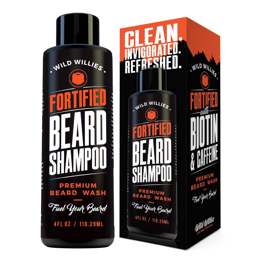 Wild Willies Fortified Beard Wash, 4 Oz