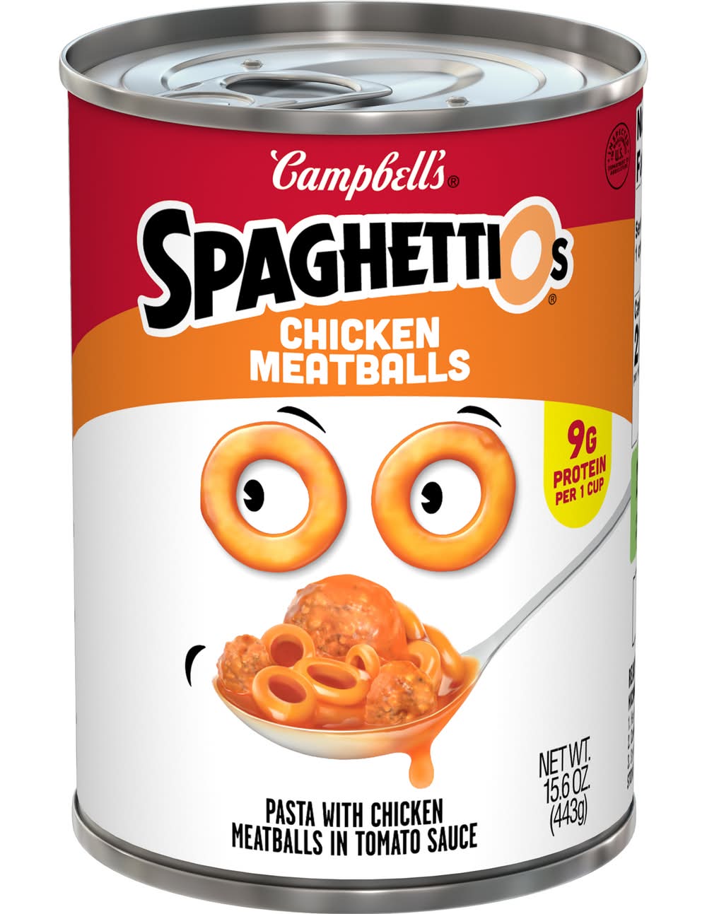Campbell's Spaghettios Pasta With Chicken Meatballs in Tomato Sauce (15.6 oz)