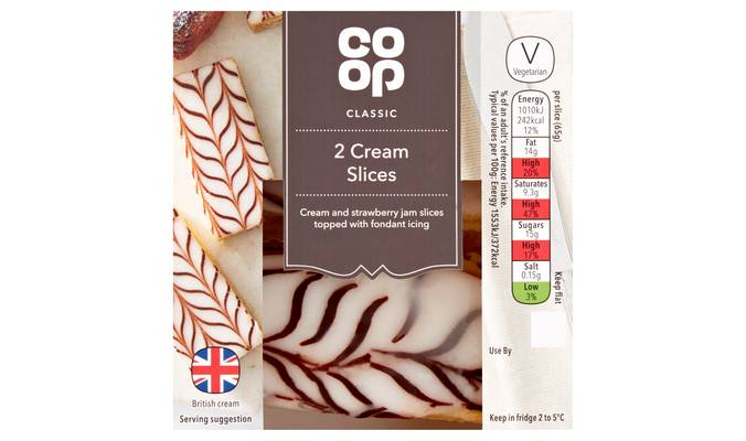 Co-op Classic 2 Cream Slices