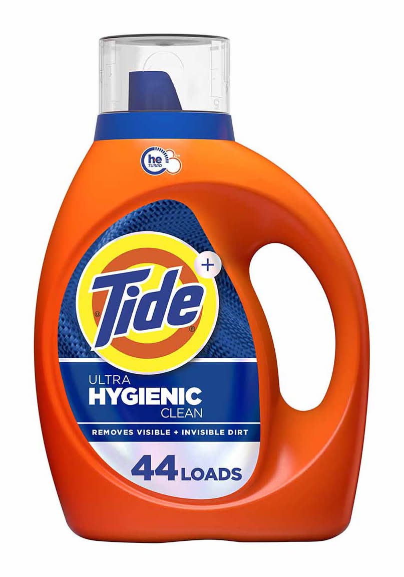 Tide Ultra Hygienic Clean Liquid Laundry Detergent Original Scent 63 Fl Oz 44 Loads Removes Visible And Invisible Dirt Laundry Detergent Liquid