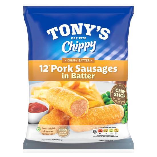 Tony's Chippy 12pk In Batter Sausages