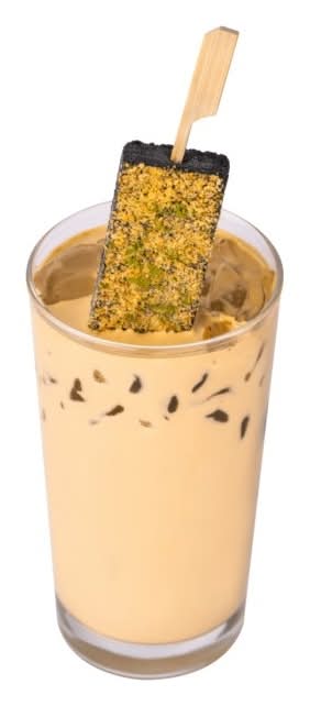 冰這不是豬血糕芝麻風味奶茶