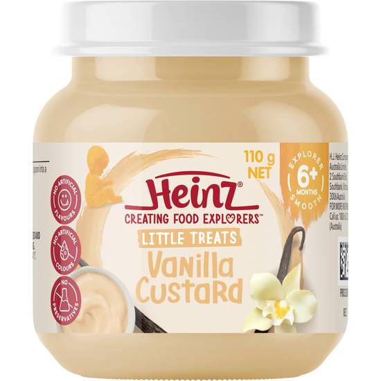 Heinz All Ages 6+ Months Glass Baby Food Vanilla Custard 110g