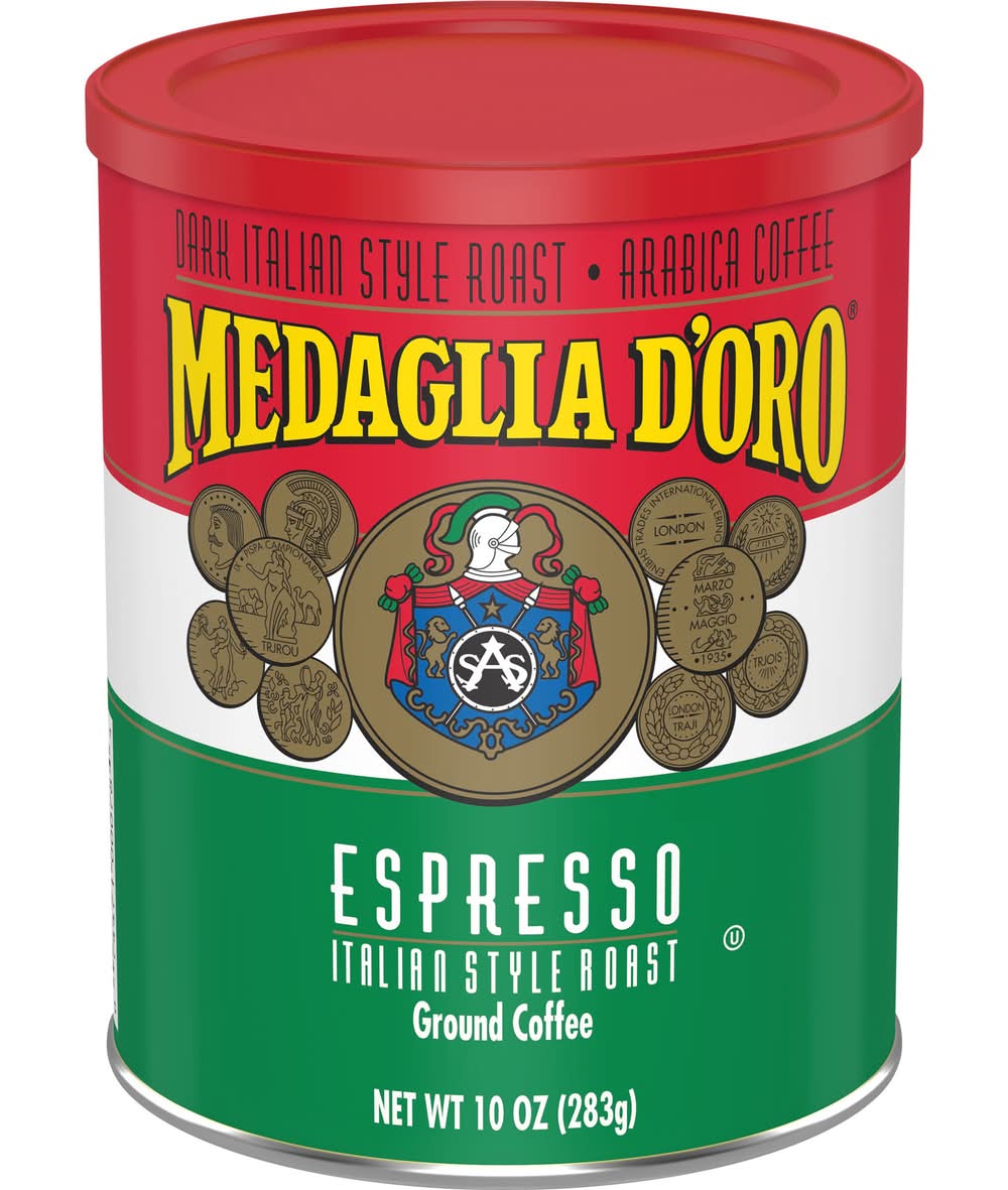 Medaglia d’Oro Espresso Italian Roast Ground Coffee (10 oz)