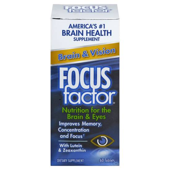 Focus Factor Brain & Vision Tablets (60 ct)