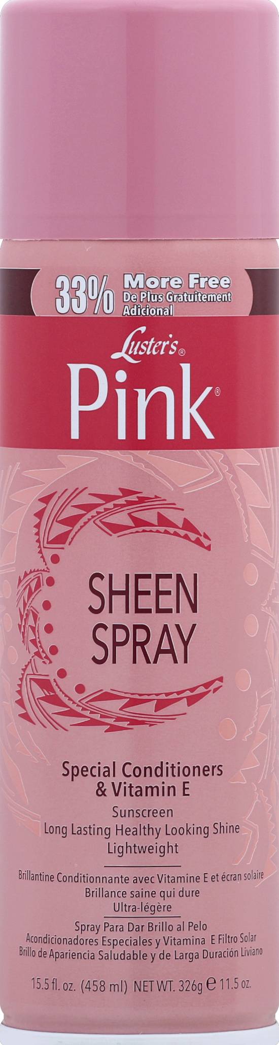 Pink Lusters Sheen Spray