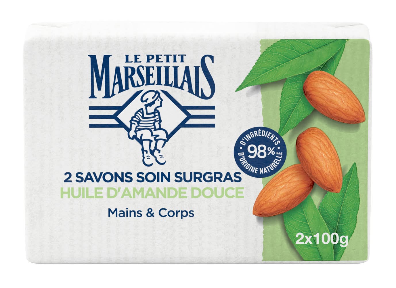 Le Petit Marseillais - Savons soin nourrissant huile d'amande douce (2 x 100g)