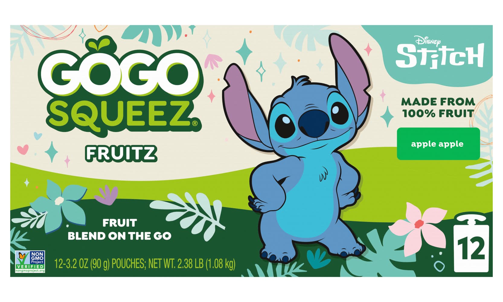 GoGo squeeZ Fruit on the Go Applesauce Pouches (38.4 oz, 12 ct)