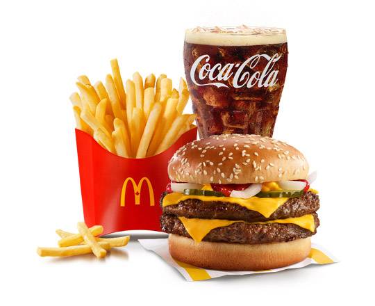 Double Quarter Pounder with Cheese Extra Value Meal [890-1320 Cals]