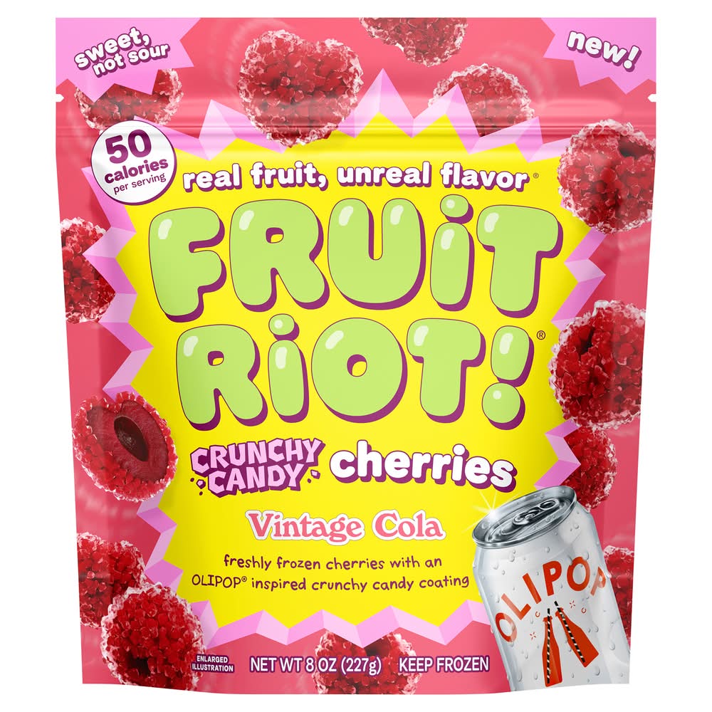Fruit Riot! Candy Crunch Cherries, Vintage Cola (8 oz)