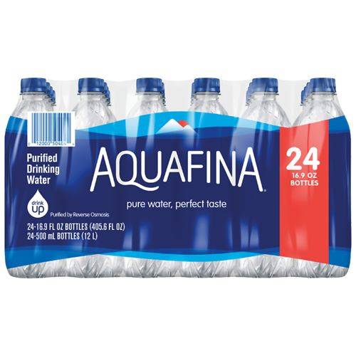 Aquafina Drinking Water - 16.9 oz x 24 pack