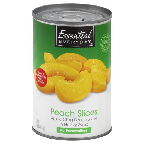 Essential Everyday Yellow Cling Peach Slices