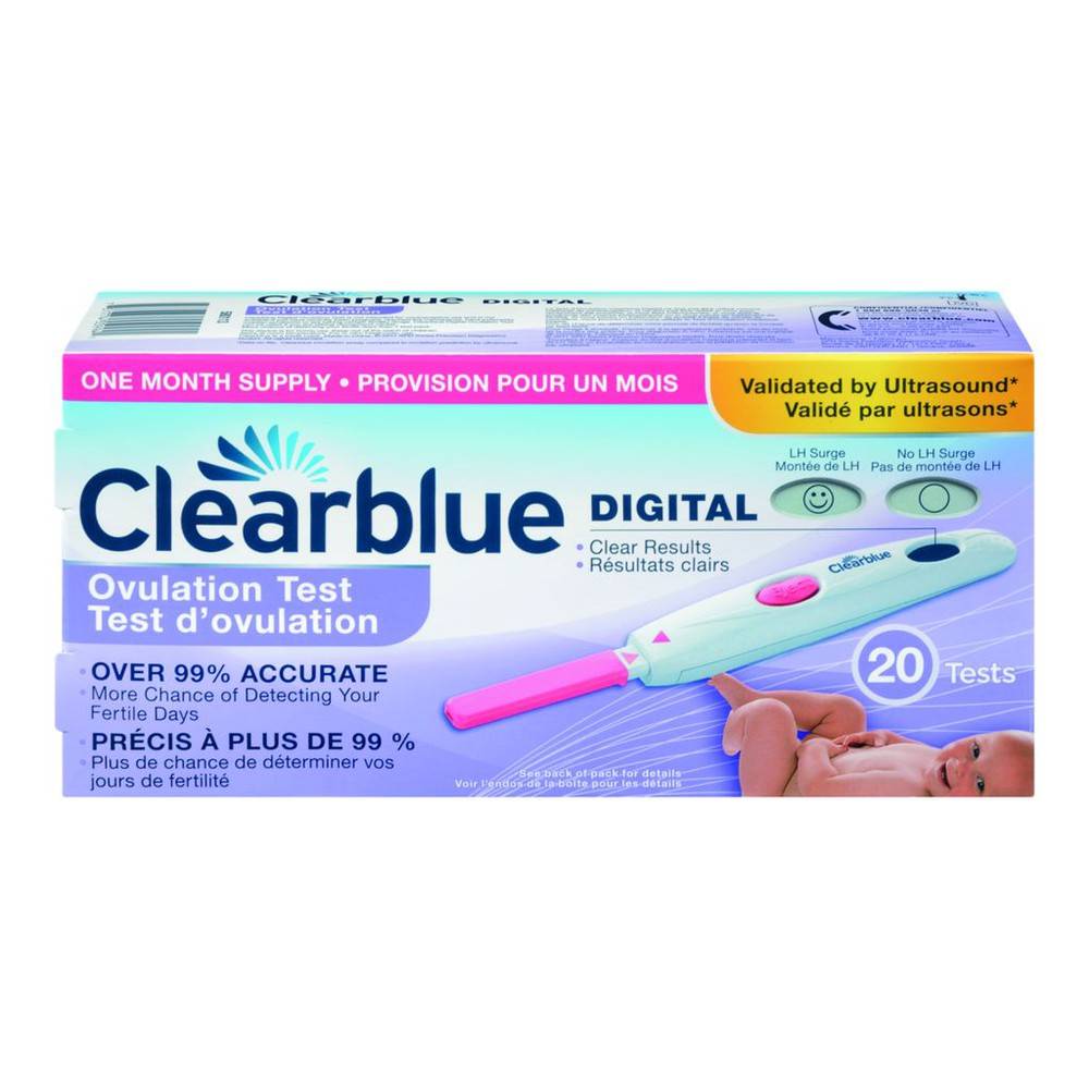 Clearblue kit digital de prévision de l’ovulation - digital ovulation test (20 ea)