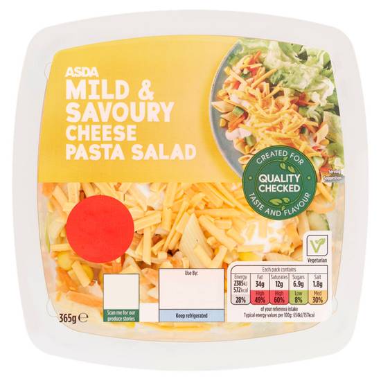 Asda Mild & Savoury Cheese Pasta Salad 365g