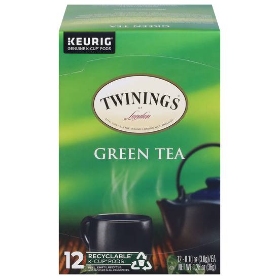 Twinings Keurig Hot Green Tea K-Cup Pods (12 ct, 0.10 oz)