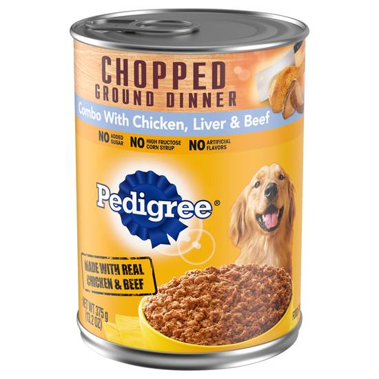 Pedigree Chopped Ground Dinner With Chicken Beef & Liver Food For Dogs