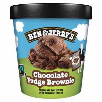 Helado chocolate fudge brownie Ben & Jerry’s 465 ml.