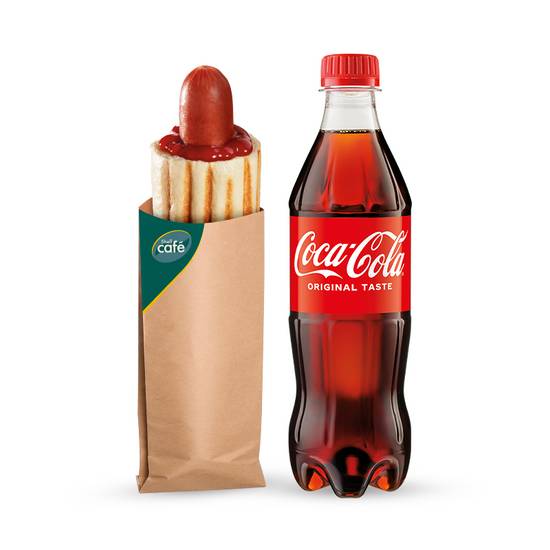 Zestaw Klasyczny Hot-Dog + Coca-Cola 500 ml