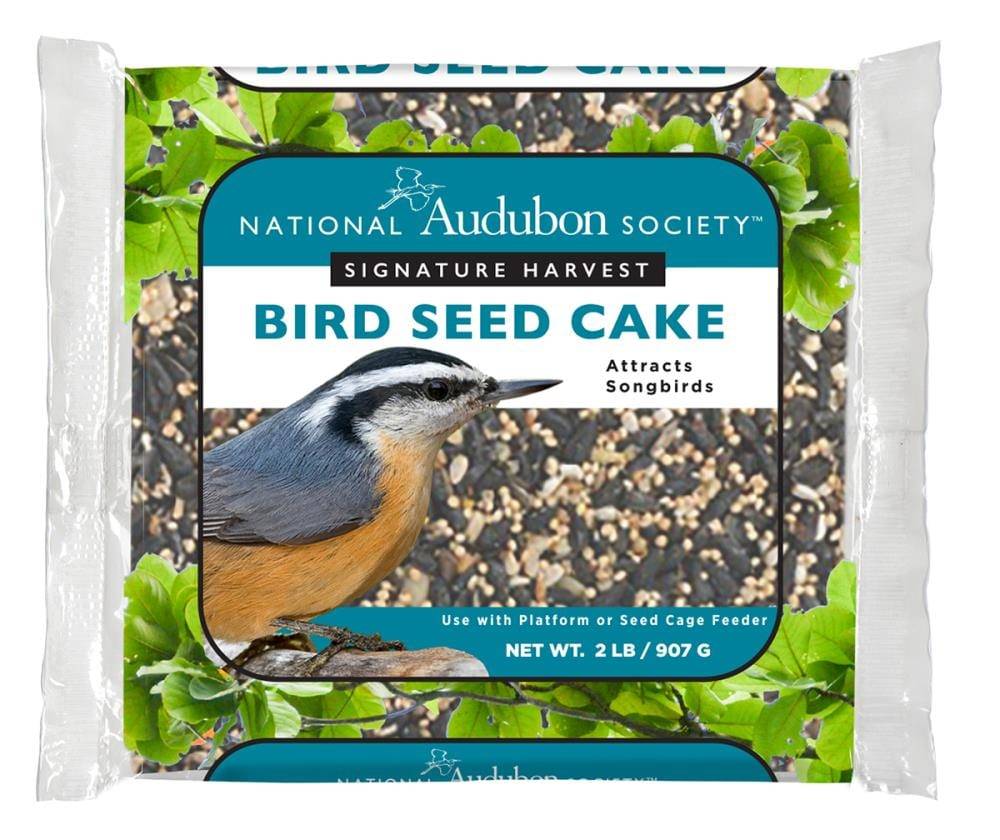 National Audubon Society Bird Seed Cake Black Oil Sunflower Bird Treat 2-lb | 009478