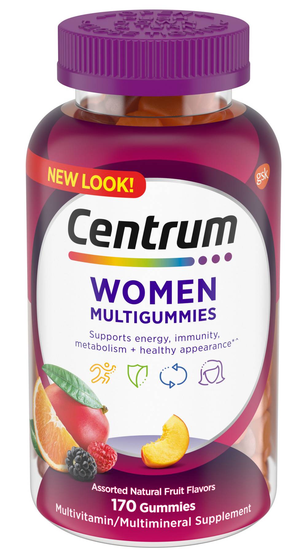 Centrum Women Assorted Natural Fruit Flavors Multigummies (1.01 lbs)