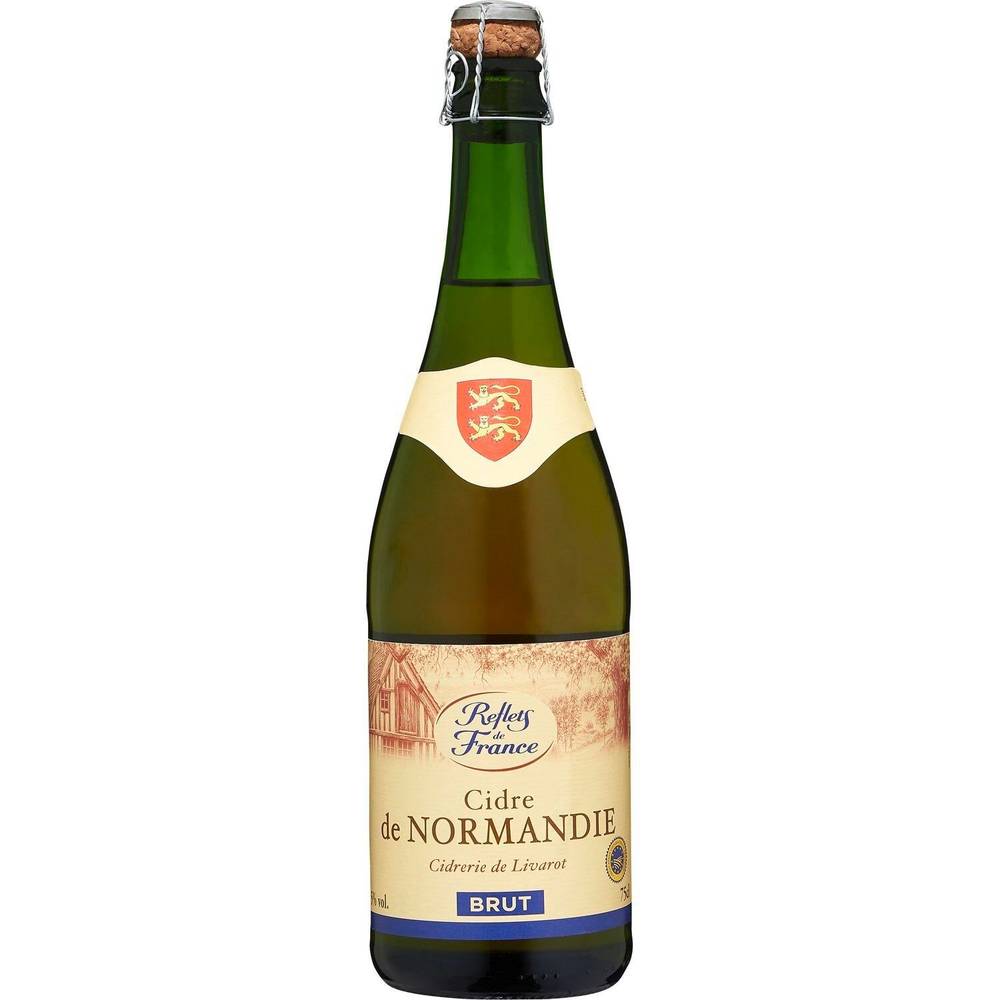 Cidre de Normandie brut REFLETS DE FRANCE - La bouteille de 75cL