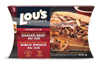 Lou's kitchen bœuf émincé maison au jus - lou's kitchen roast beef au jus (375 g)
