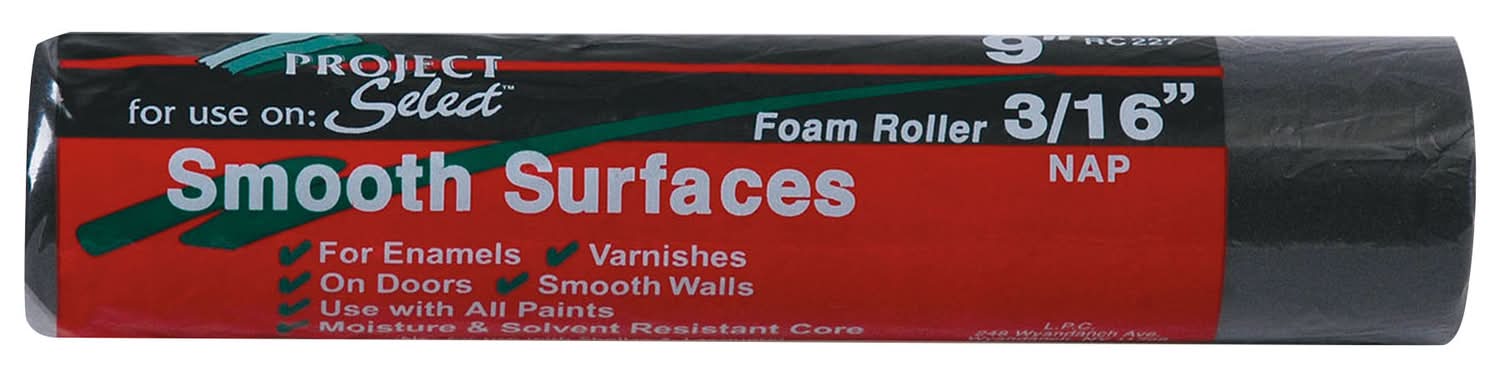Linzer Project Select Foam 9 In. W X 3/16 In. Paint Roller Cover 1 Pk