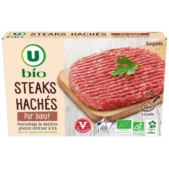 Steak Hache Bio 15% mg Bio 4x100 gr