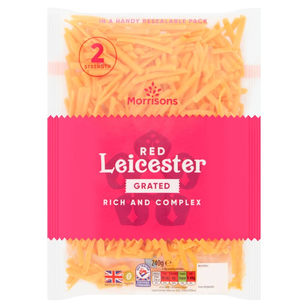 Morrisons Grated Red Leicester Cheese (240g)