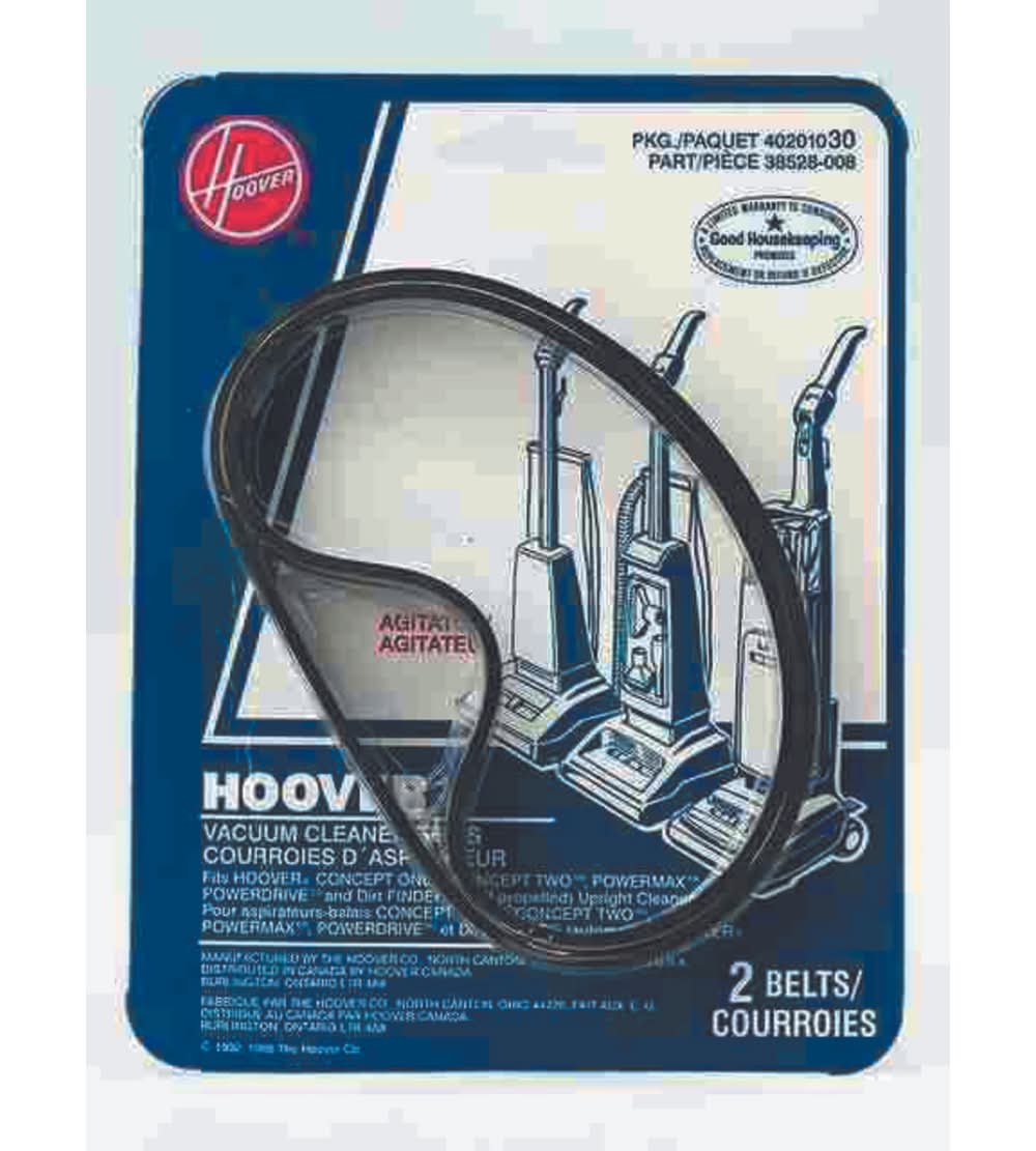 Hoover Vacuum Belt For Fits Hoover Convertible Decade 30 2 Pk 30 Flat Belts
