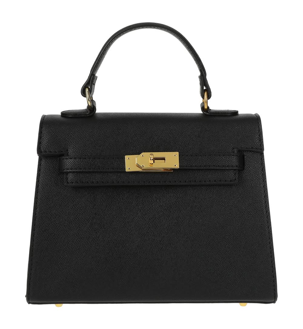 Mini Satchel Handbag Black