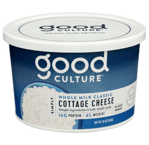 Good Culture Simply Whole Milk Classic 4% Cottage Cheese