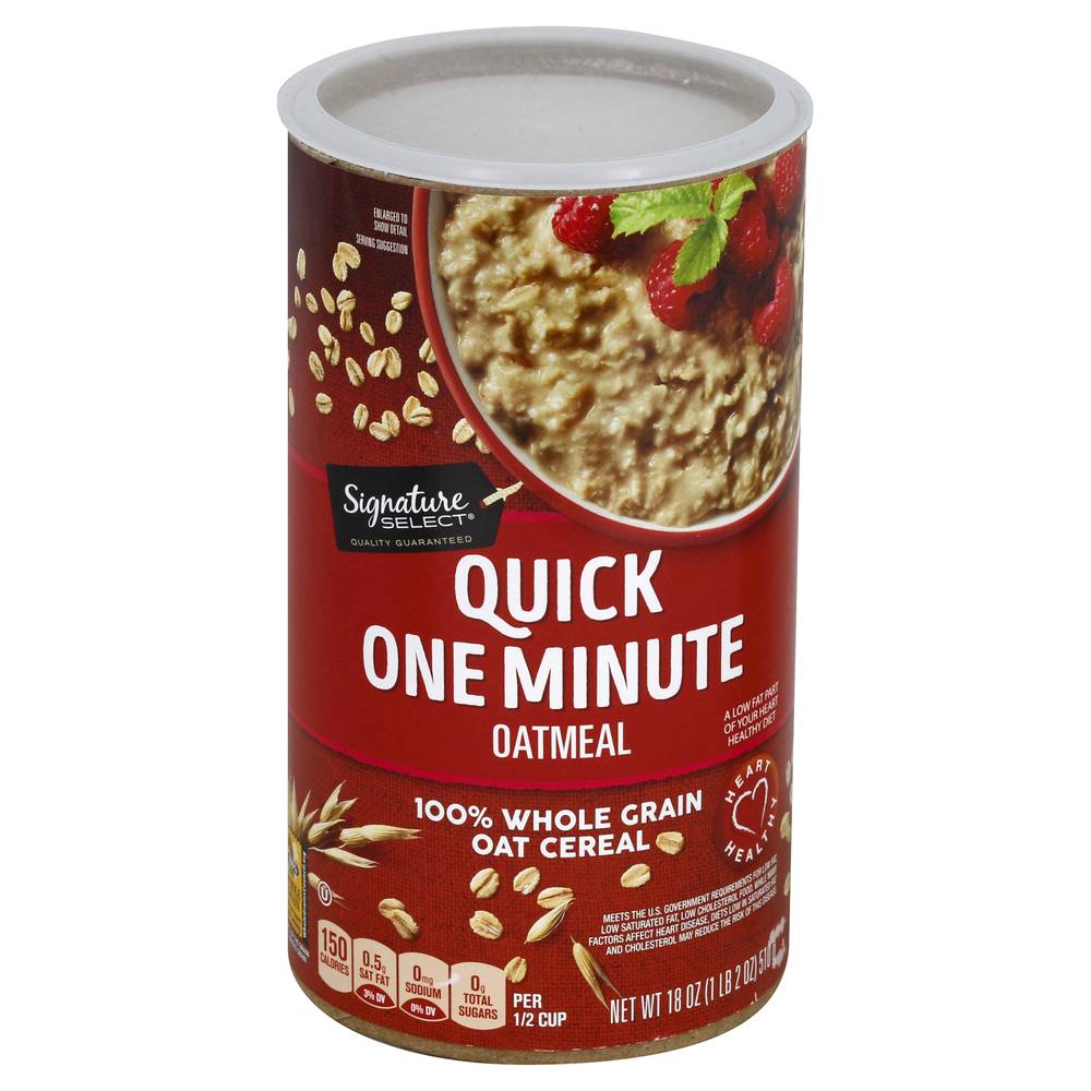 Signature Select Whole Grain Quick One Minute Oatmeal (18 oz)