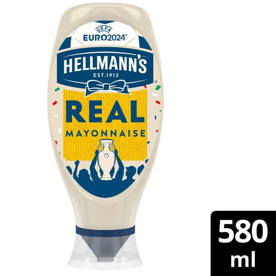 Hellmanns Real Squeezy Mayonnaise 580ml