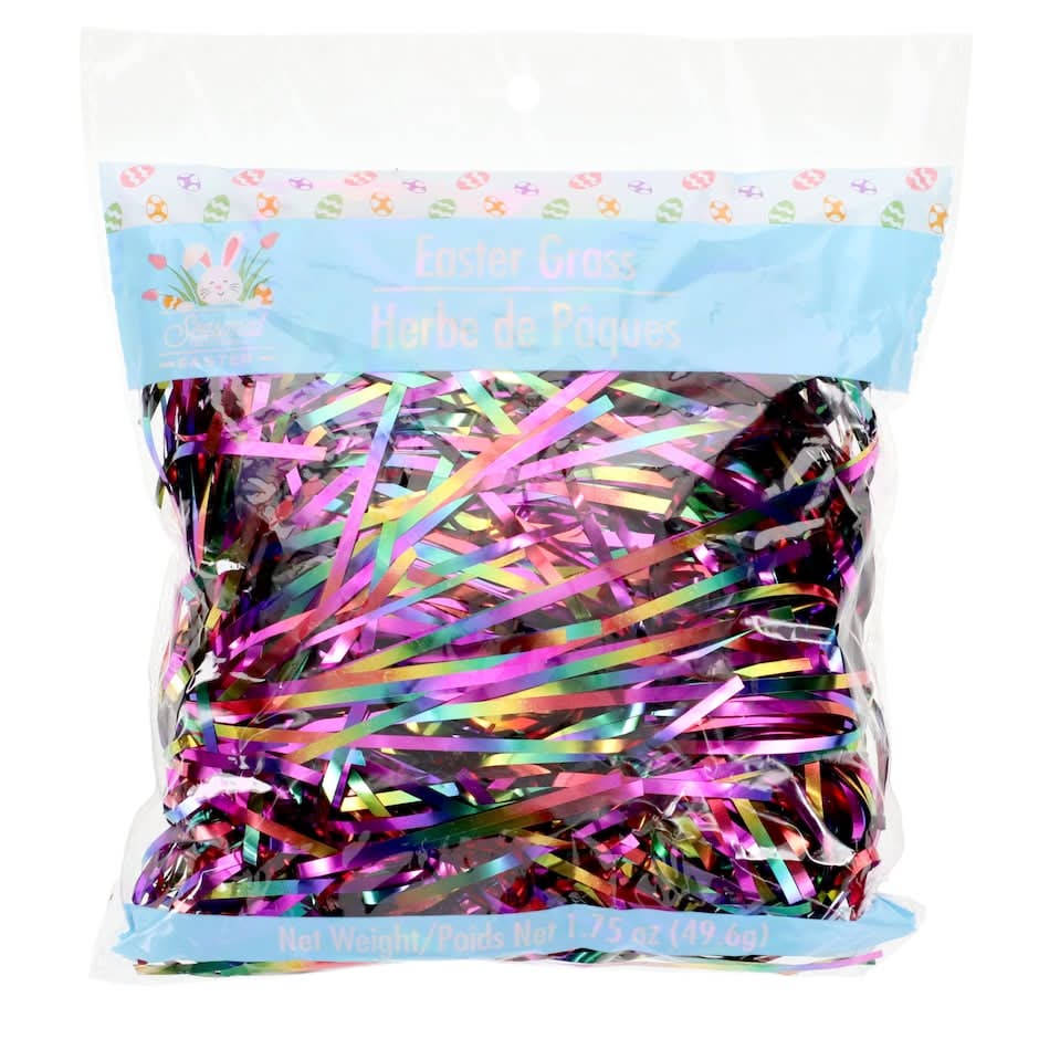 Seasonal Collection Rainbow Metallic Easter Grass