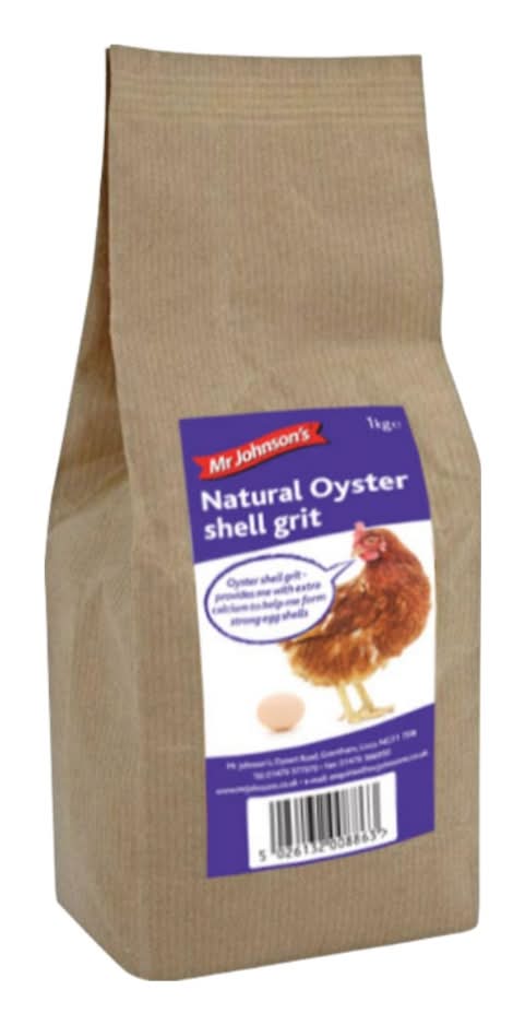 Mr Johnson Natural Oyster Shell Grit Bird Food (1kg)