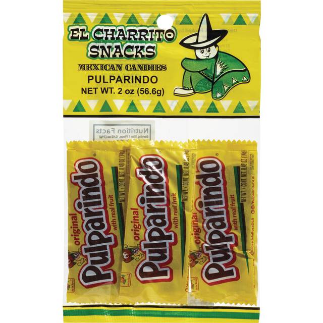 Pulparindo Original El Charrito Snack Candies (0.49 oz, 4 ct)