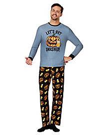 Adult Let's Get Smashed Pajama Set (Adult Medium)