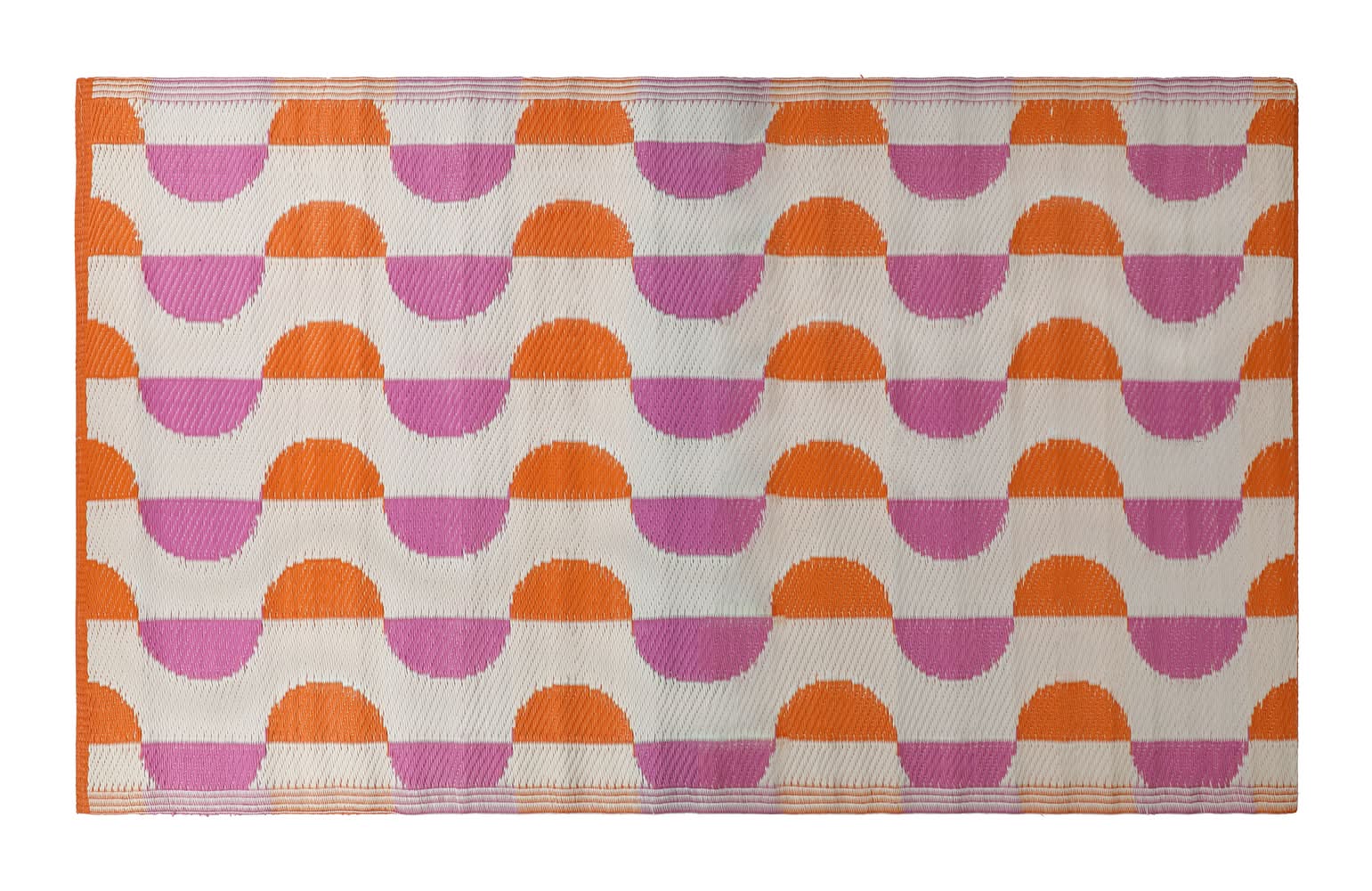 Reversible Mat 36in x 72in Pink Wavy