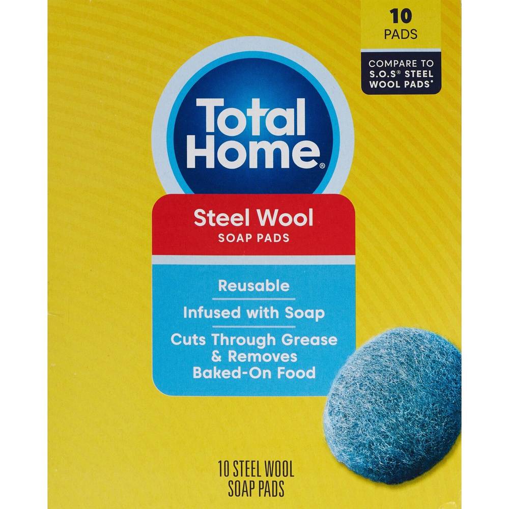 Total Home Steel Wool Soap Pads (10 ct)